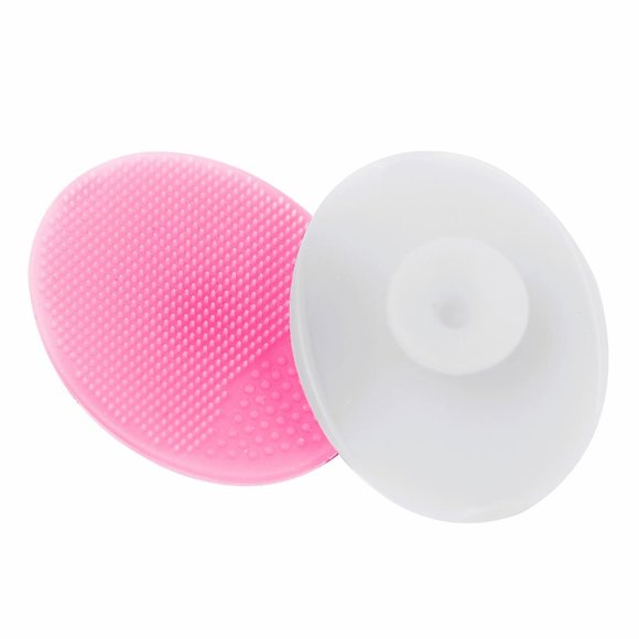 LIL SCRUBBIES FACIAL CLEANSING PADS 2 PACK PINK WHITE NEW EXFOIATING MASSAGES - Picture 2 of 7